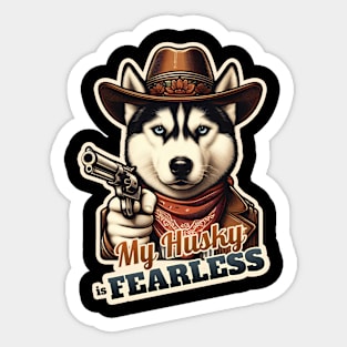 Husky Cowboy Sticker